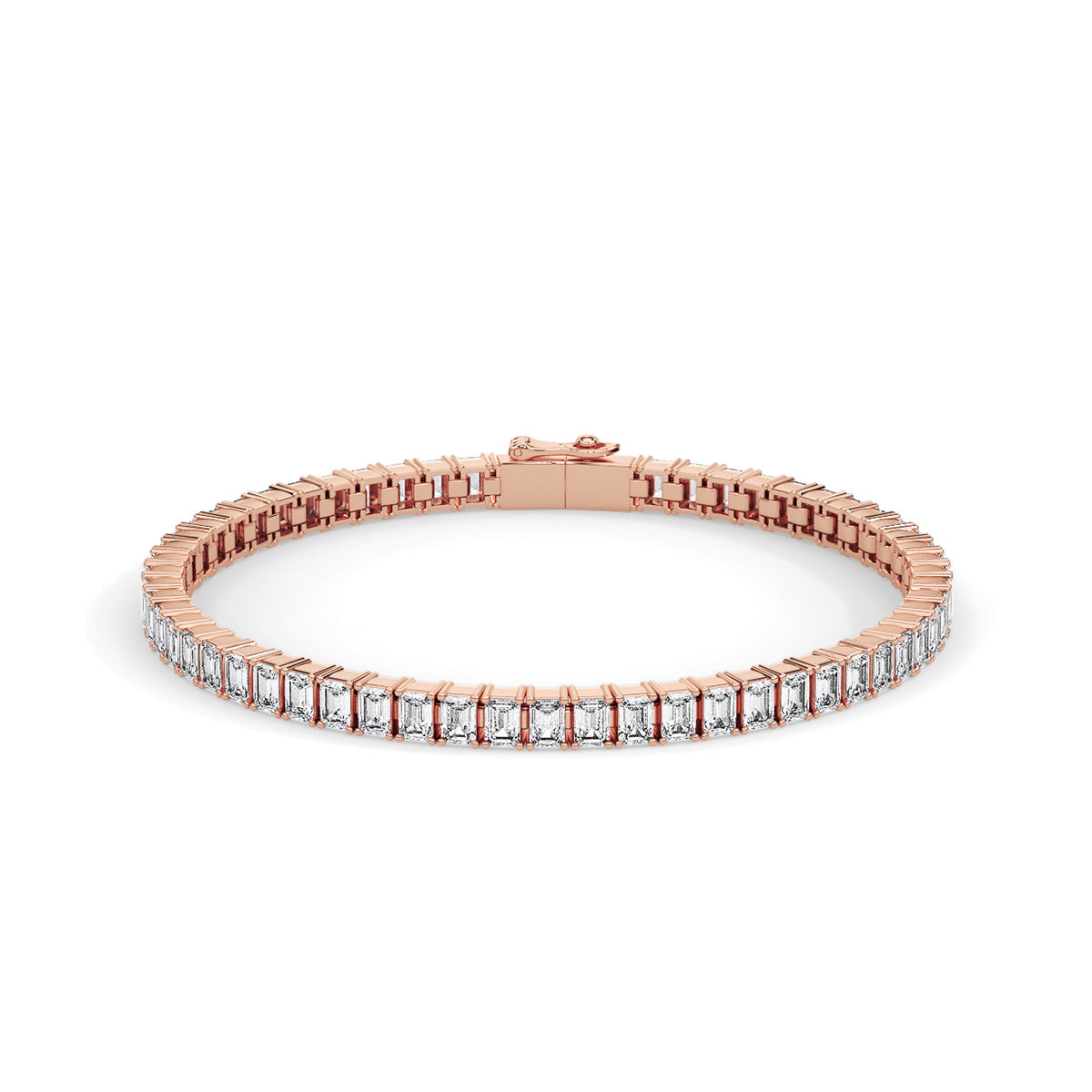 Amouré Mini Emerald Bracelet Rose Gold