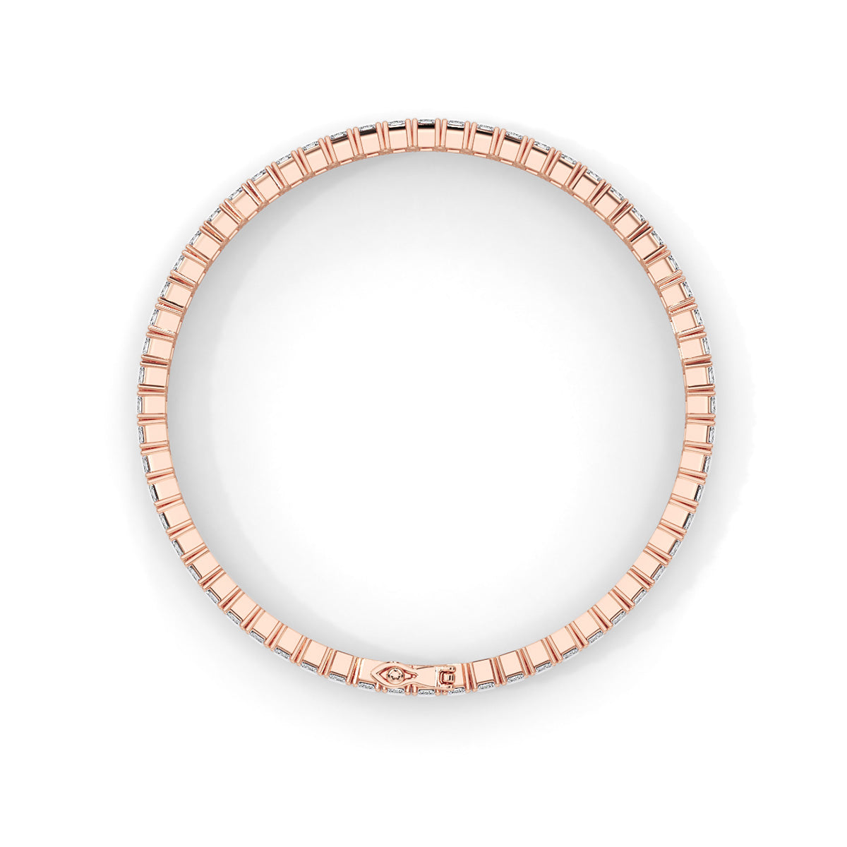 Amouré Mini Emerald Bracelet Rose Gold