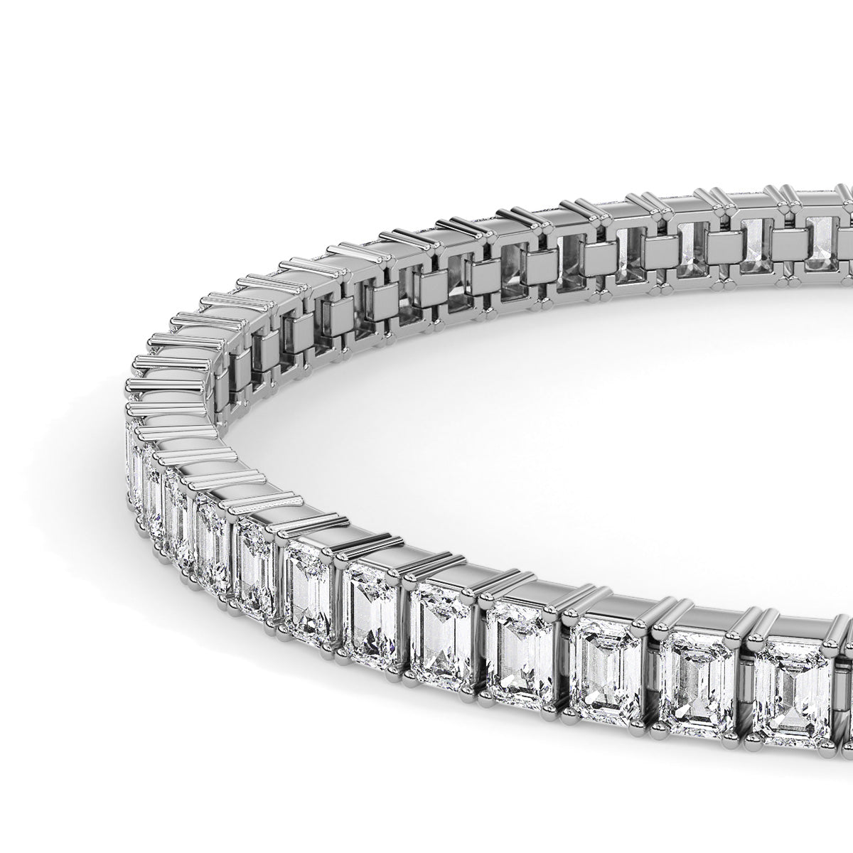 Amouré Mini Emerald Bracelet White Gold