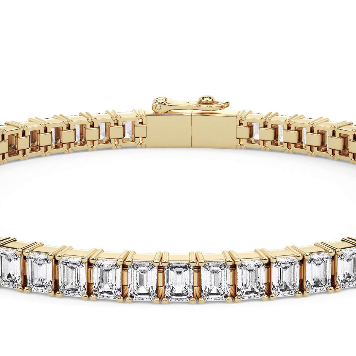 Amouré Mini Emerald Bracelet Yellow Gold