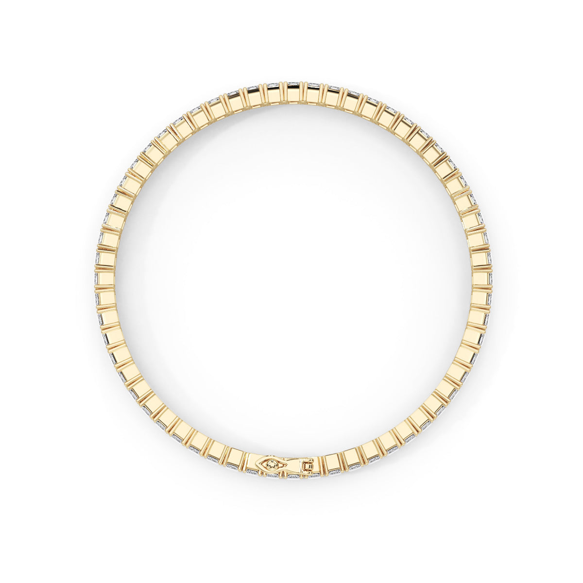 Amouré Mini Emerald Bracelet Yellow Gold
