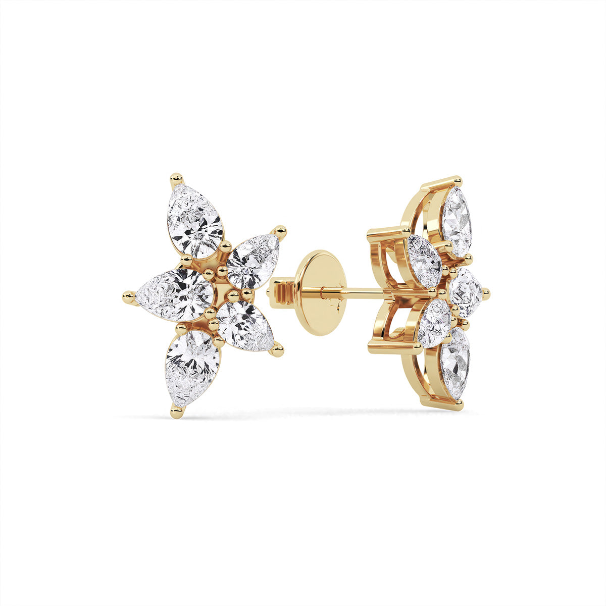 Novae Constellation Earring Yellow Gold