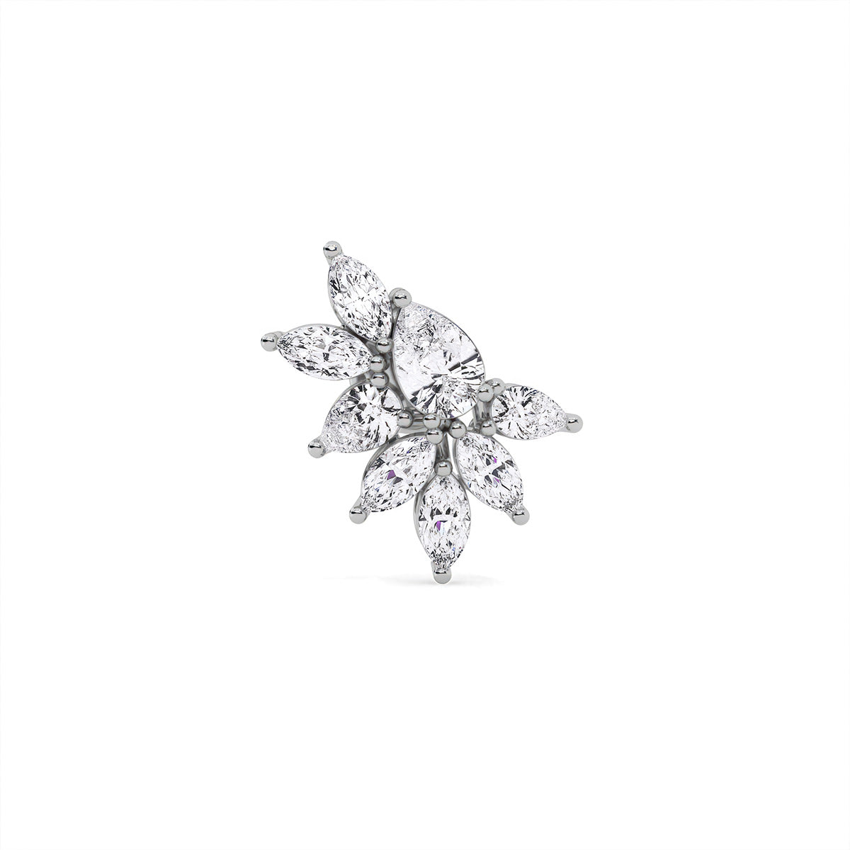 Novae Assemblage Earring White Gold