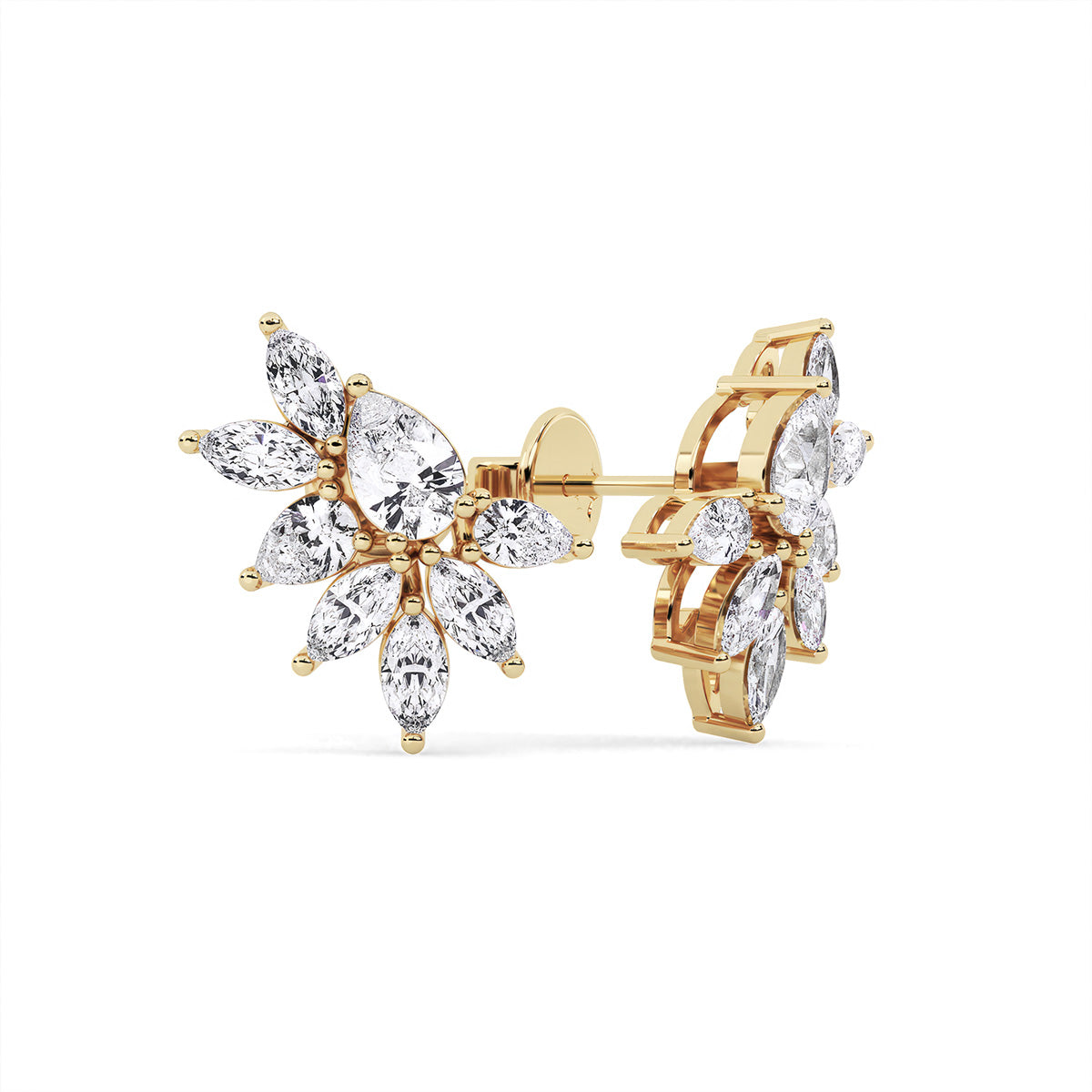 Novae Assemblage Earring Yellow Gold