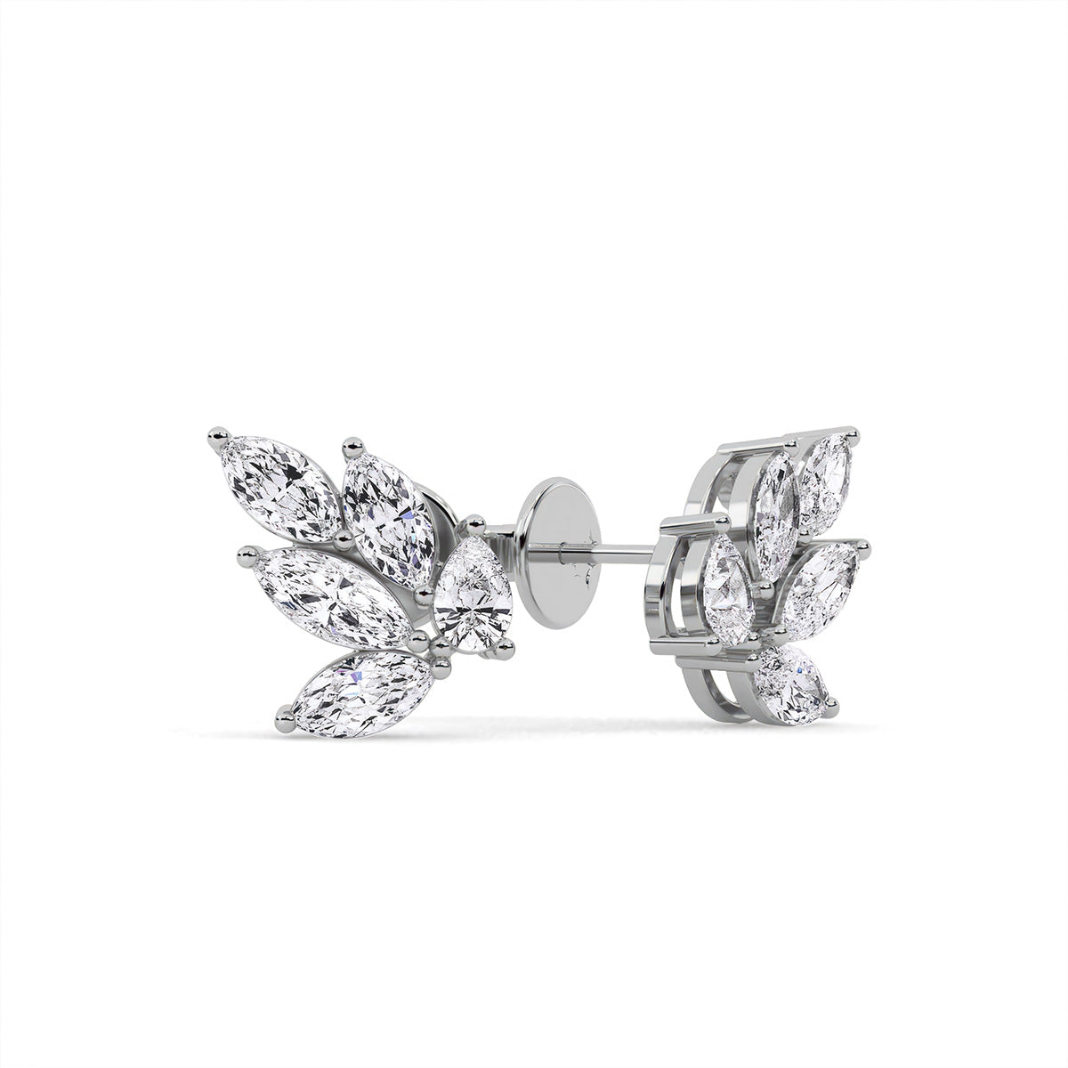 Novae Array Earring White Gold