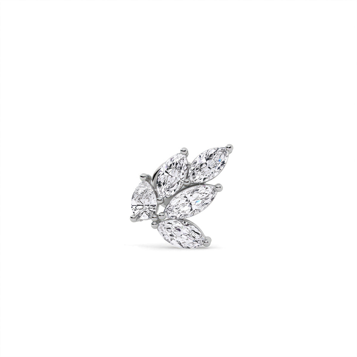 Novae Array Earring White Gold
