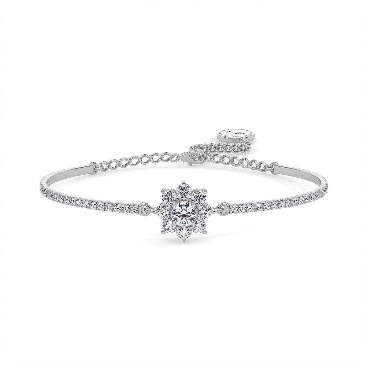 Flora Bracelet White Gold