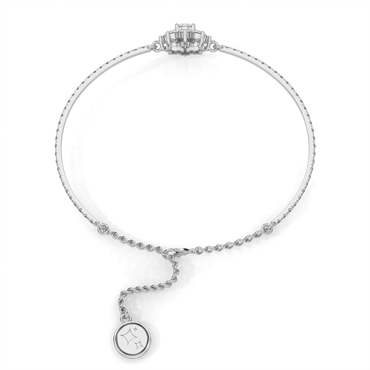 Flora Bracelet White Gold
