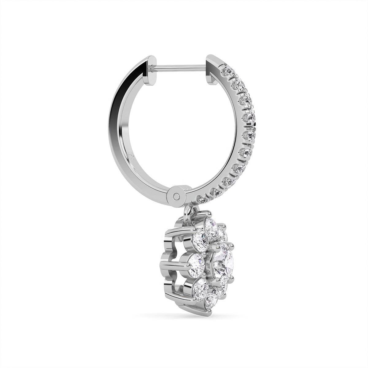 Flora Earring Un White Gold