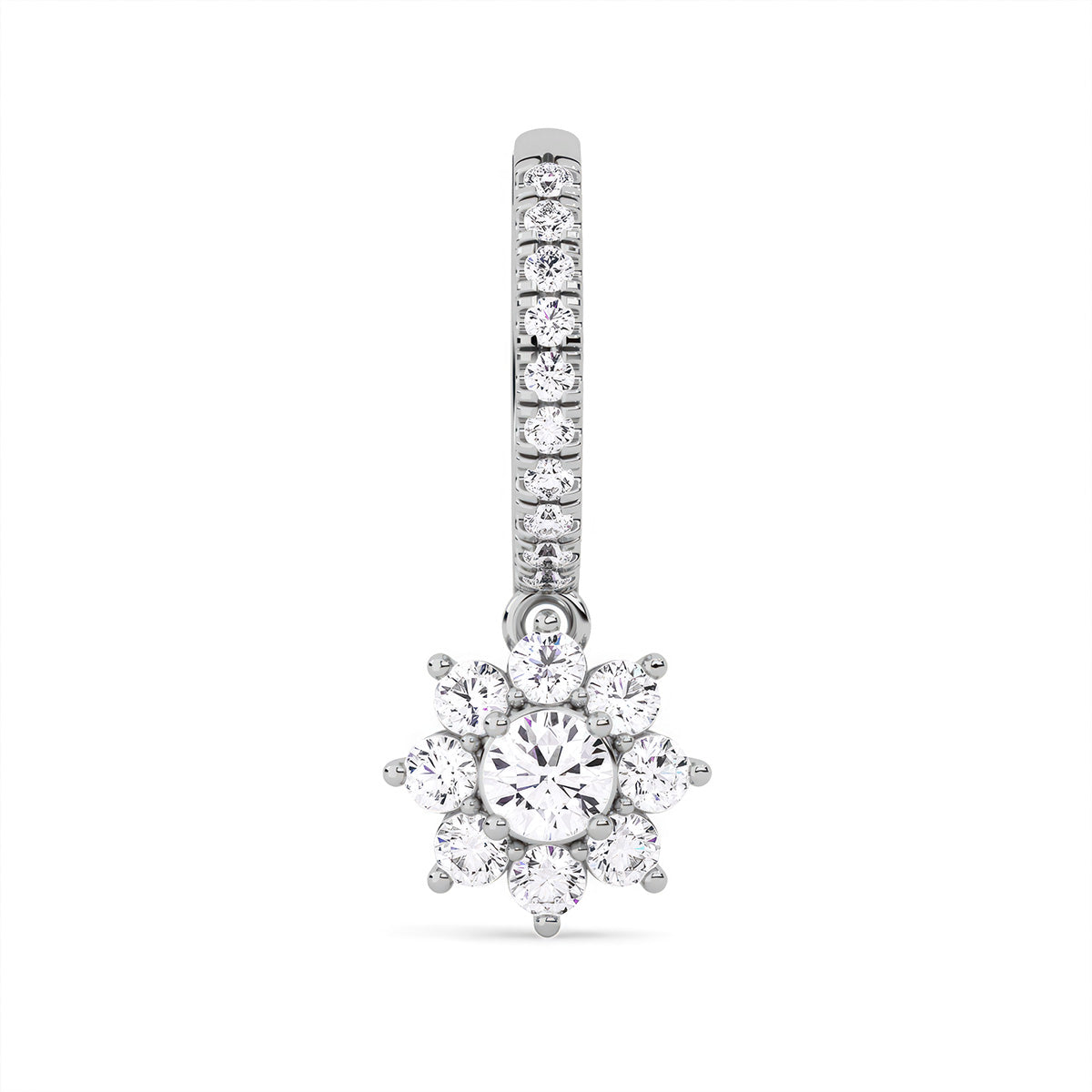 Flora Earring Un White Gold
