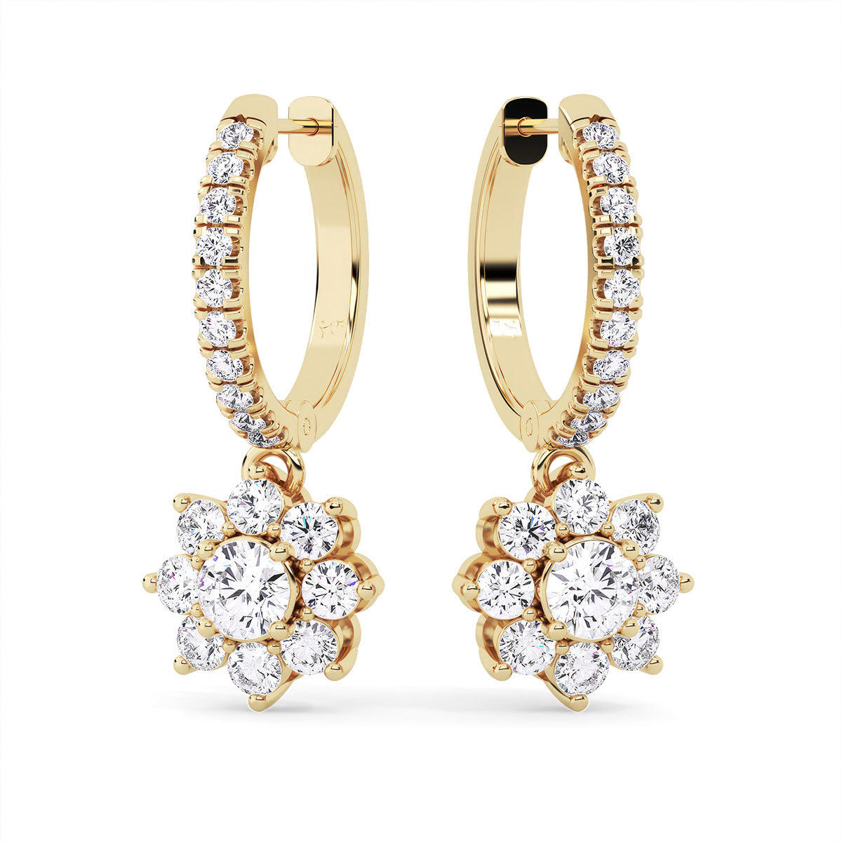 Flora Earring Un Yellow Gold