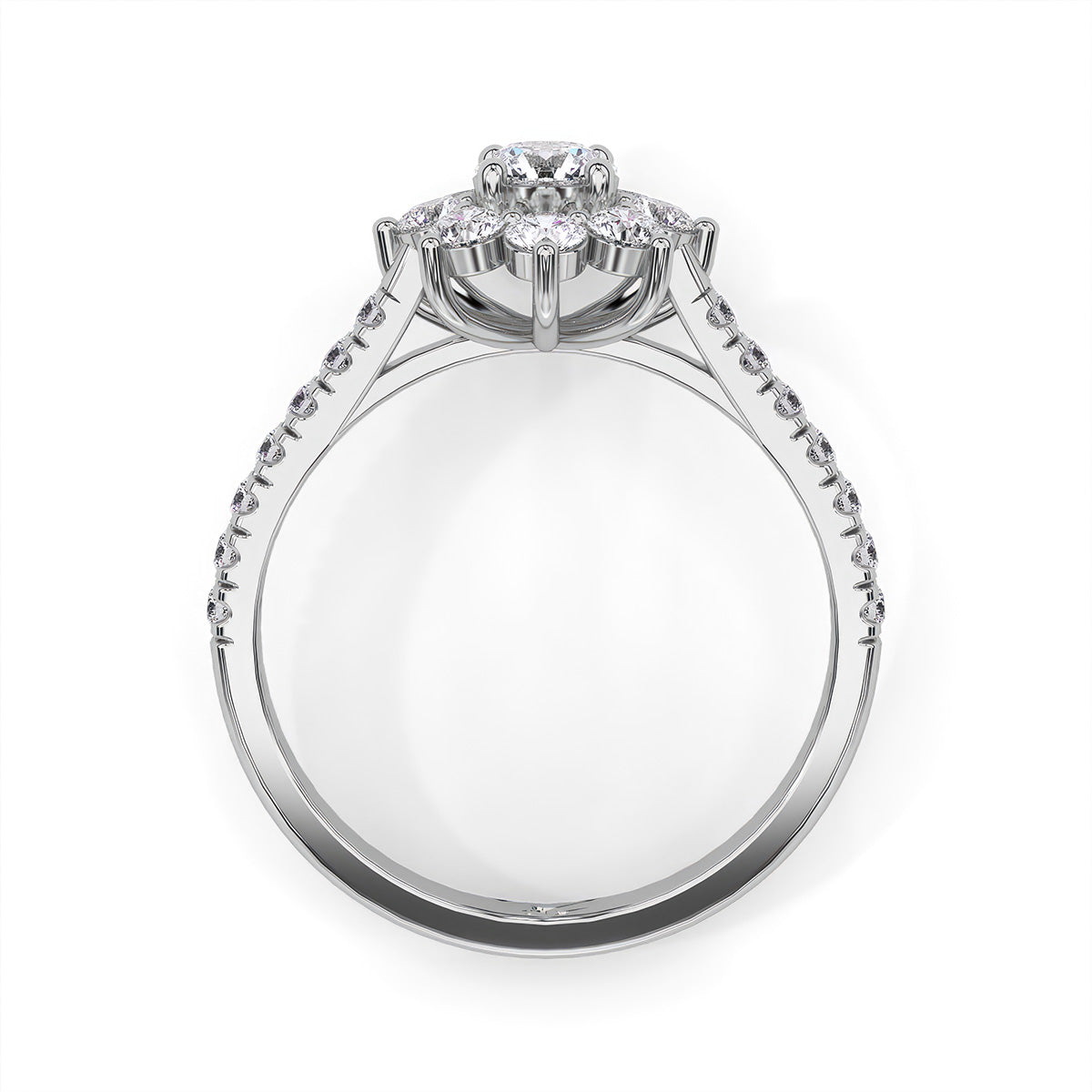 Flora Ring Un White Gold