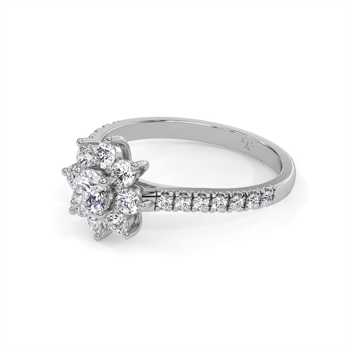 Flora Ring Un White Gold