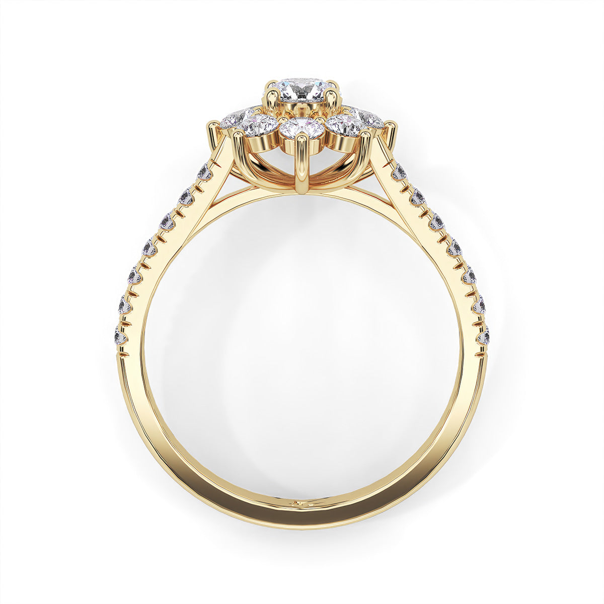 Flora Ring Un Yellow Gold