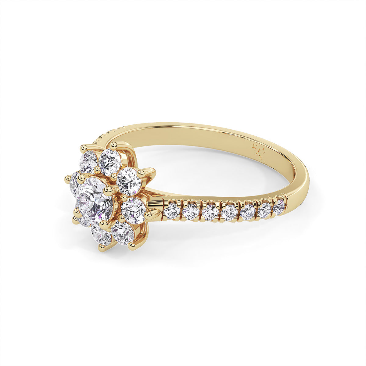 Flora Ring Un Yellow Gold