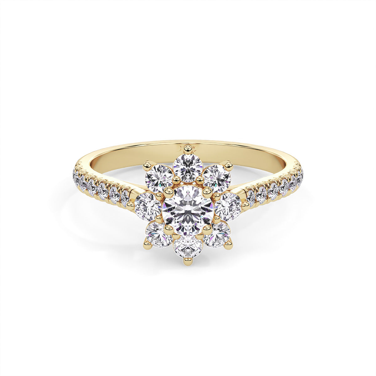 Flora Ring Un Yellow Gold