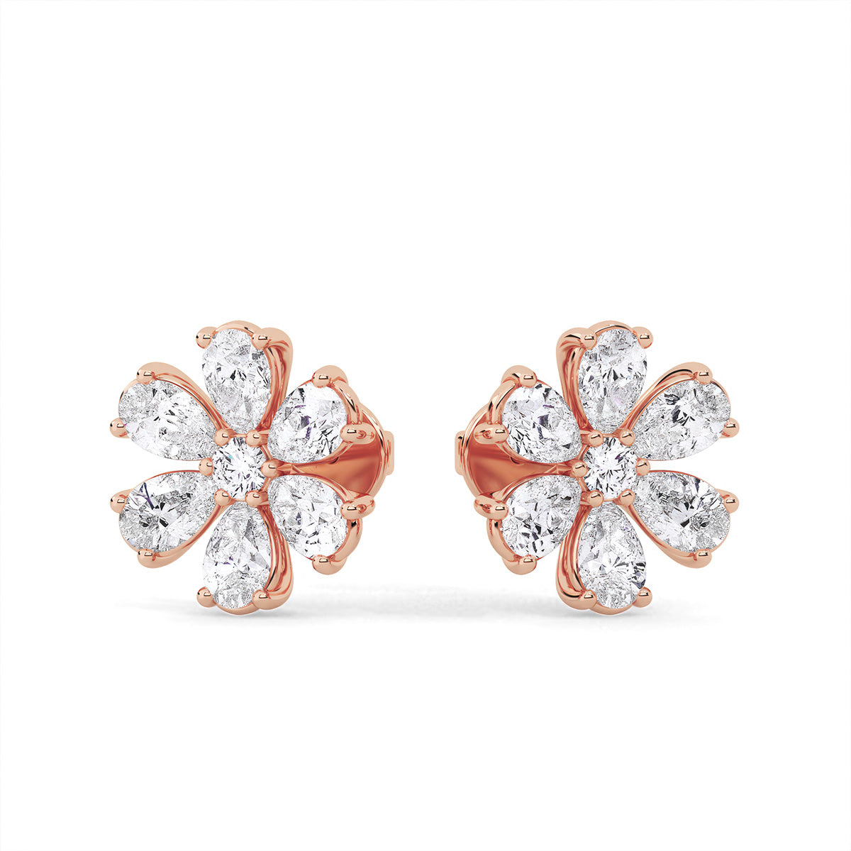 Flora Earring trois Rose Gold
