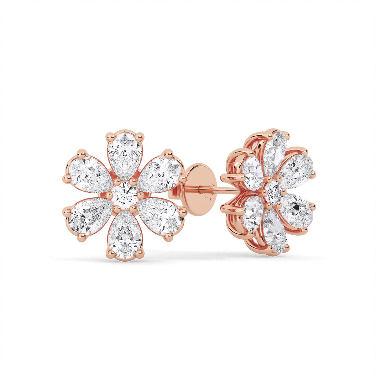 Flora Earring trois Rose Gold