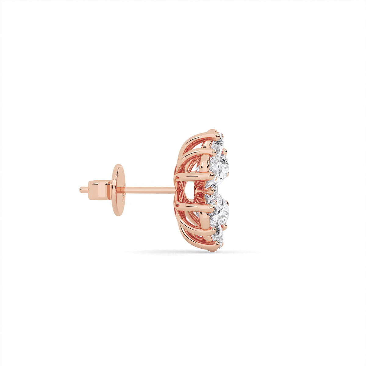 Flora Earring trois Rose Gold