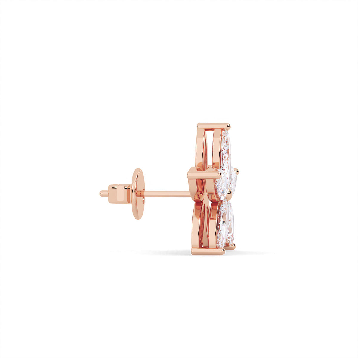 Flora Earring deux Rose Gold