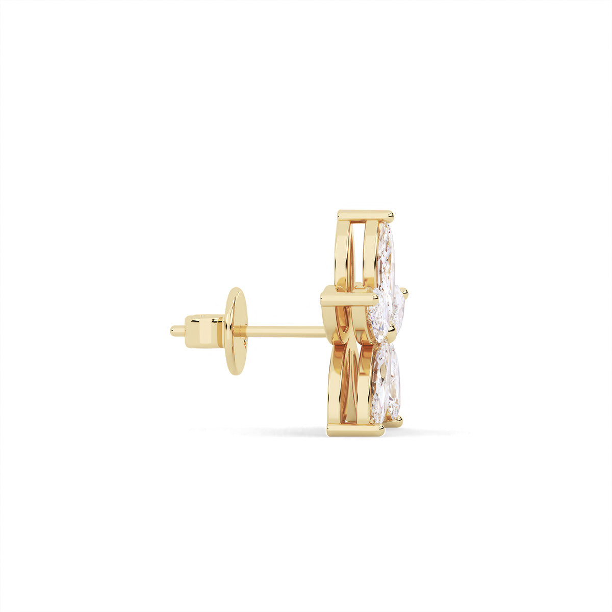 Flora Earring deux Yellow Gold
