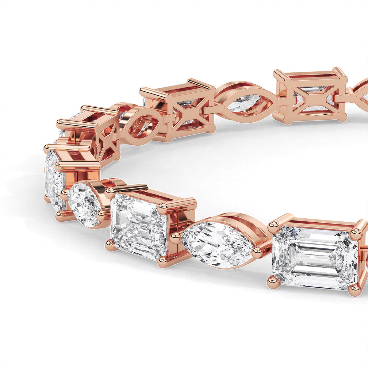 Novae Ensemble Bracelet Rose Gold