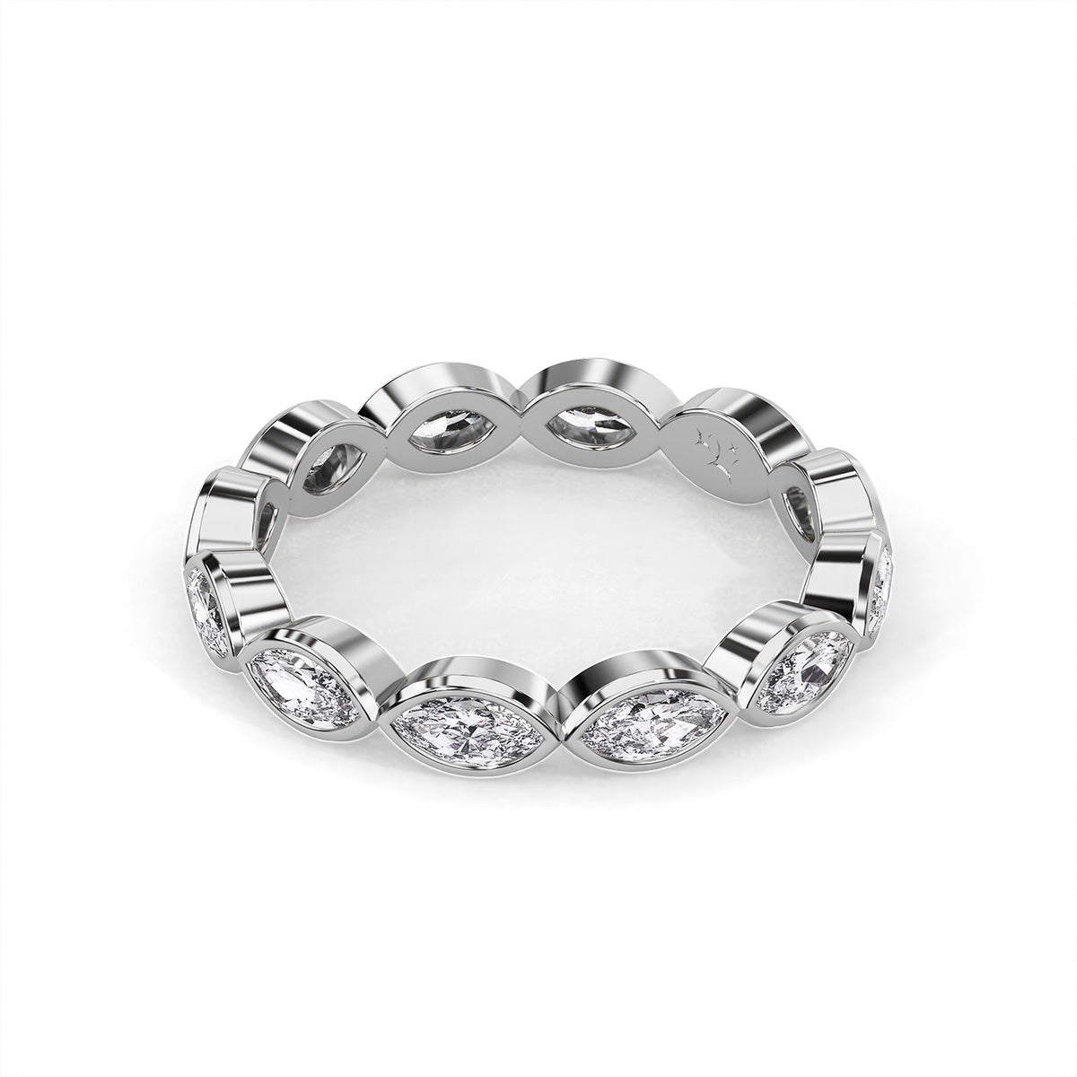 Lustre Marquise White Gold