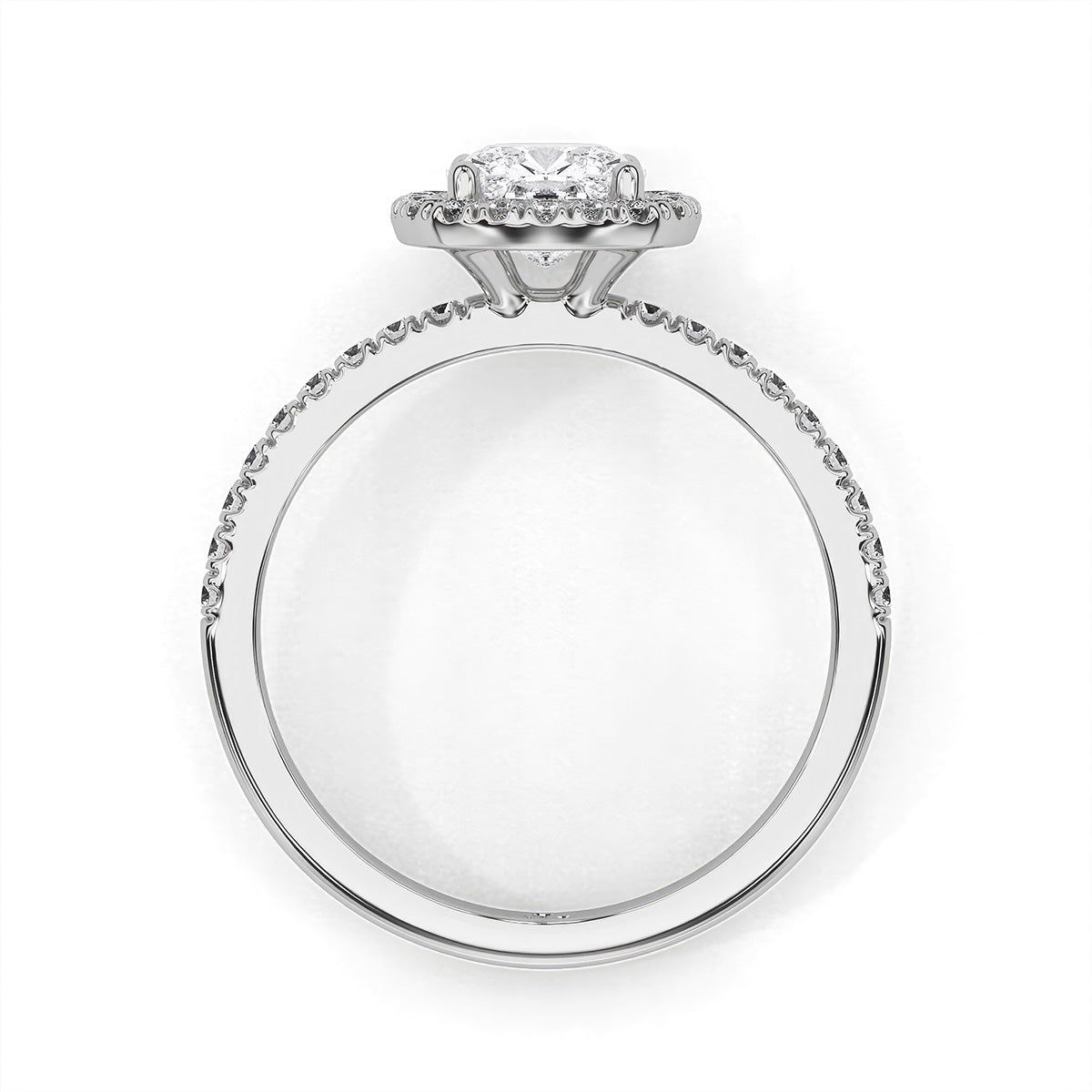 Haloé Ring Form White Gold