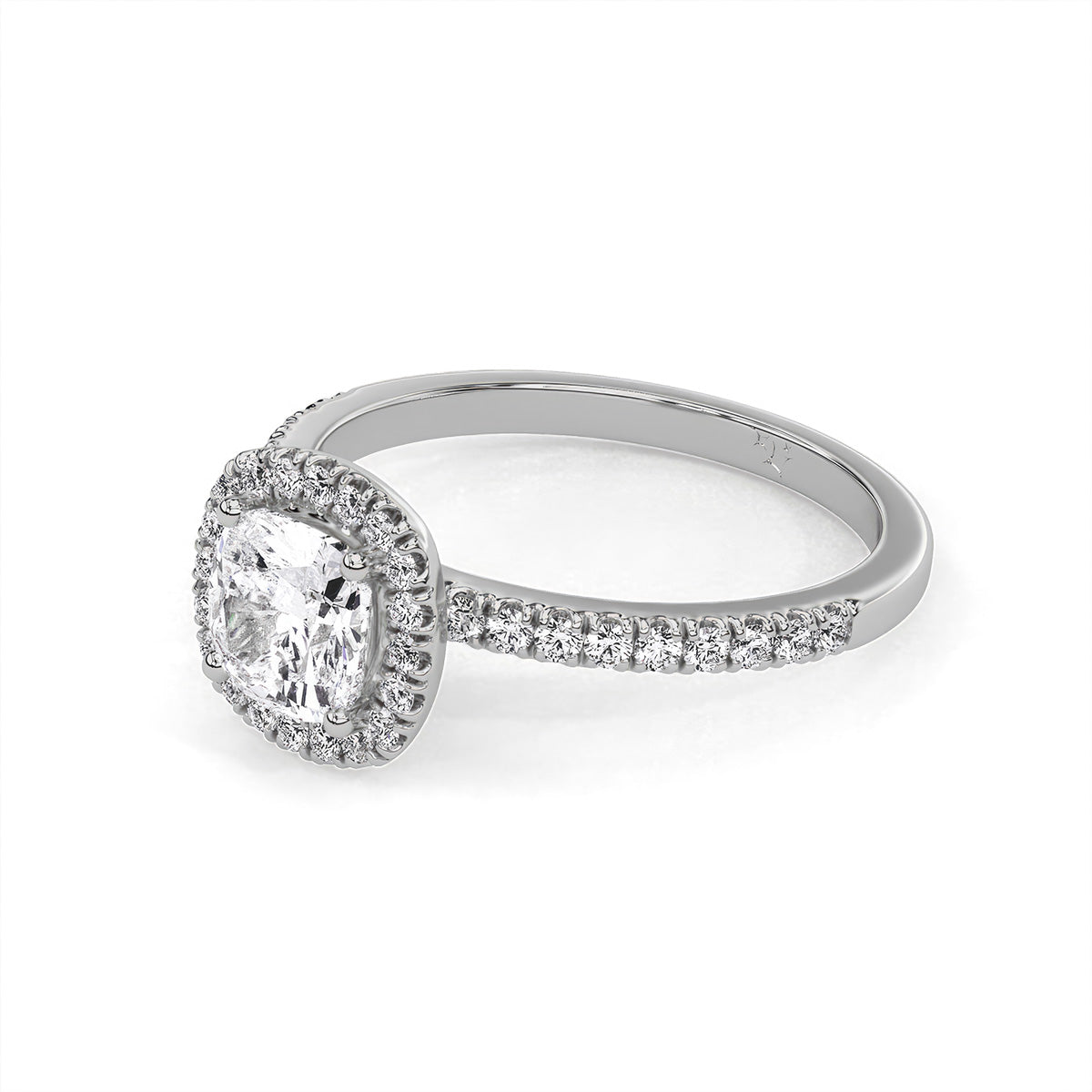 Haloé Ring Form White Gold