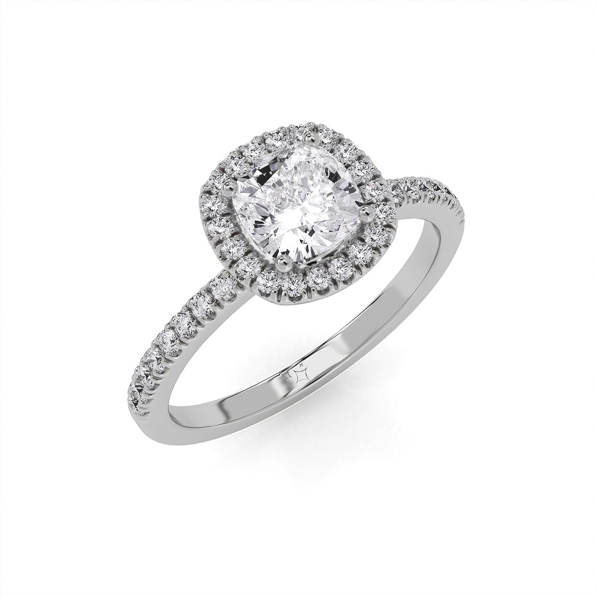 Haloé Ring Form White Gold