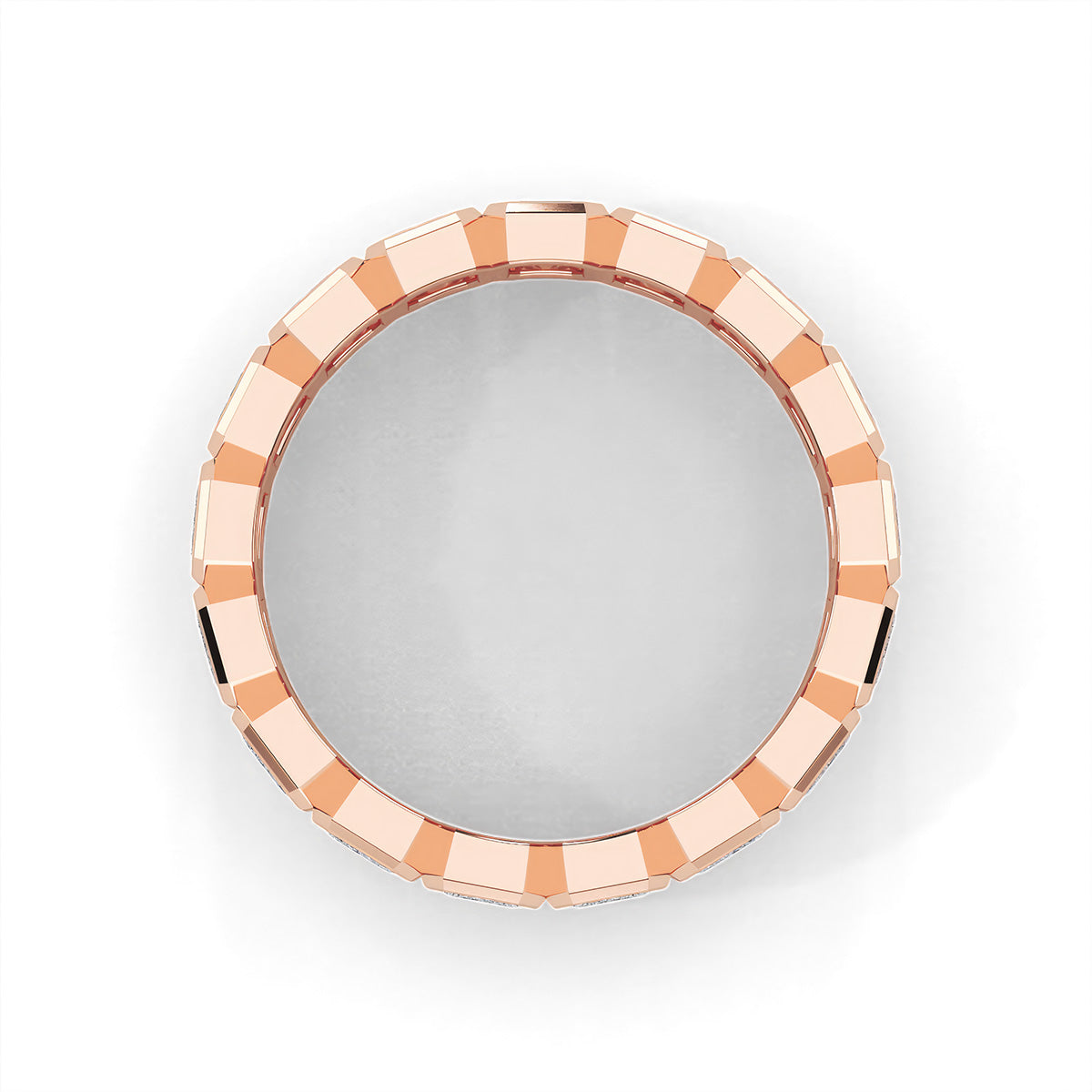 Lustre Emerald Ring Rose Gold