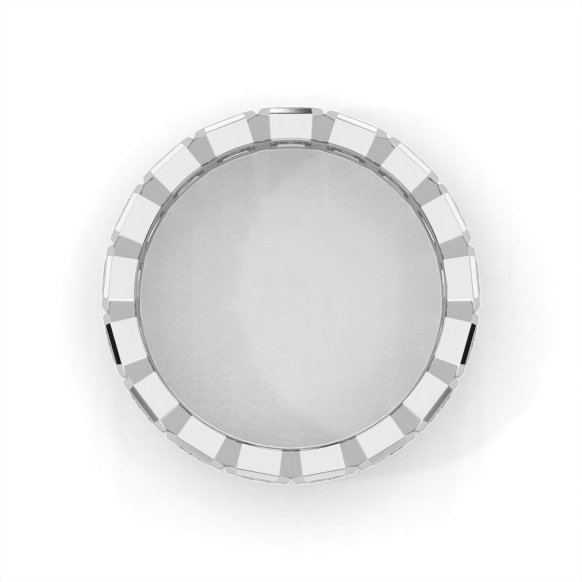 Lustre Emerald Ring White Gold