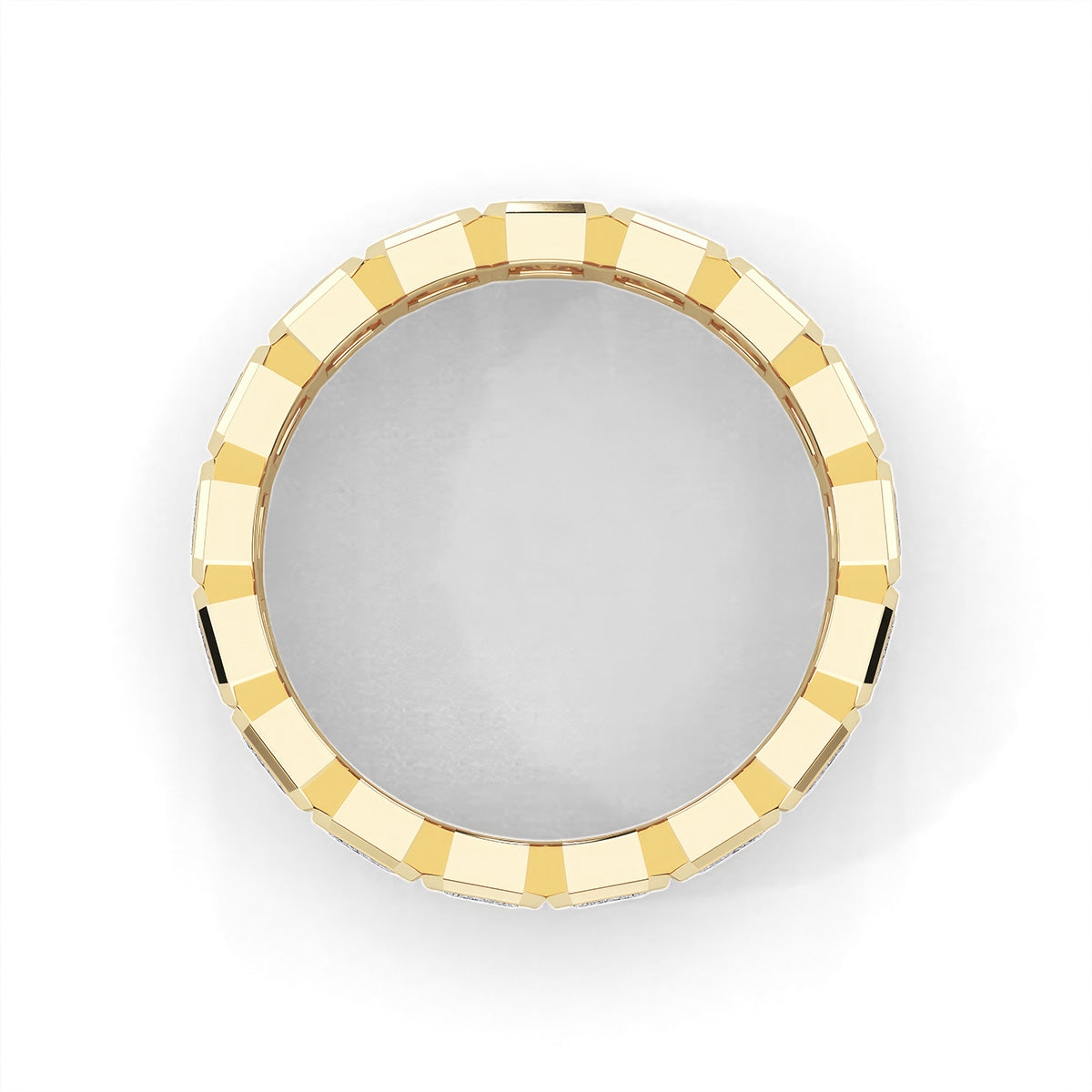 Lustre Emerald Ring Yellow Gold