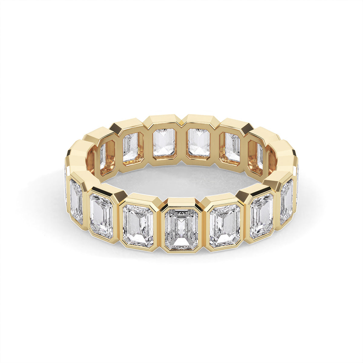 Lustre Emerald Ring Yellow Gold