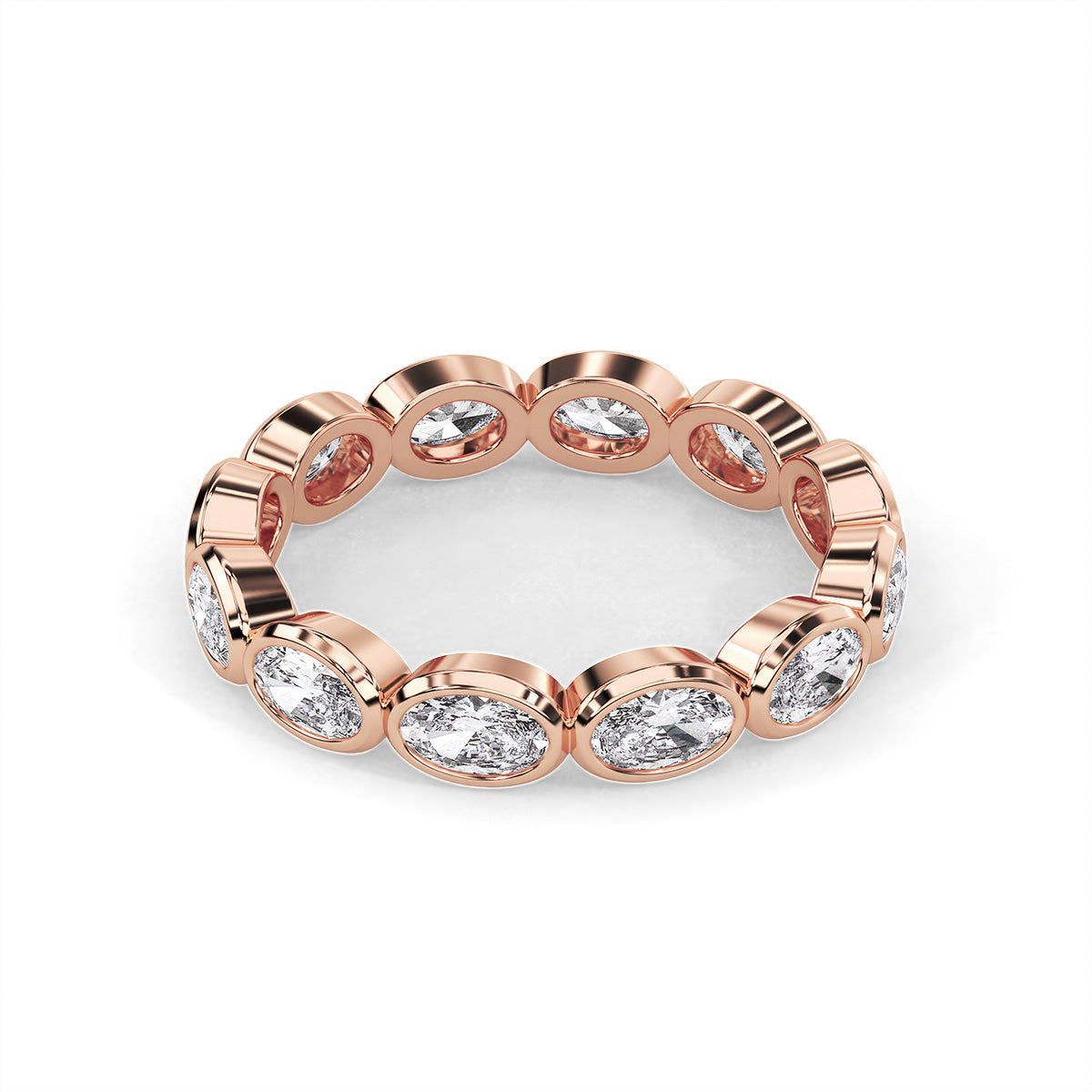 Lustre Oval Ring Rose Gold