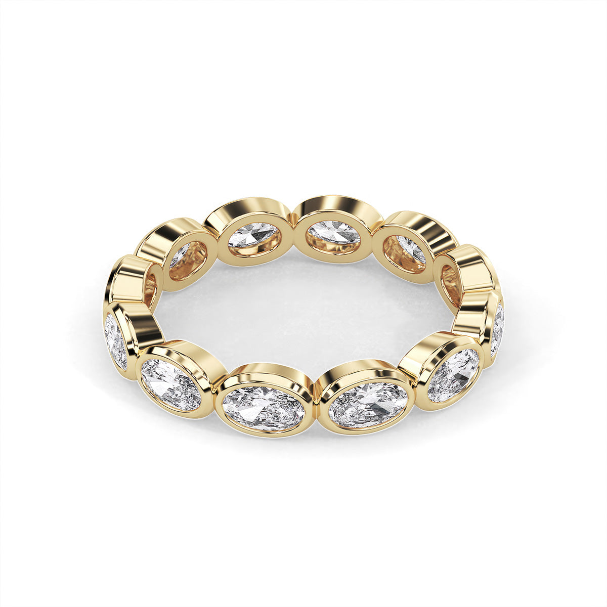 Lustre Oval Ring Yellow Gold