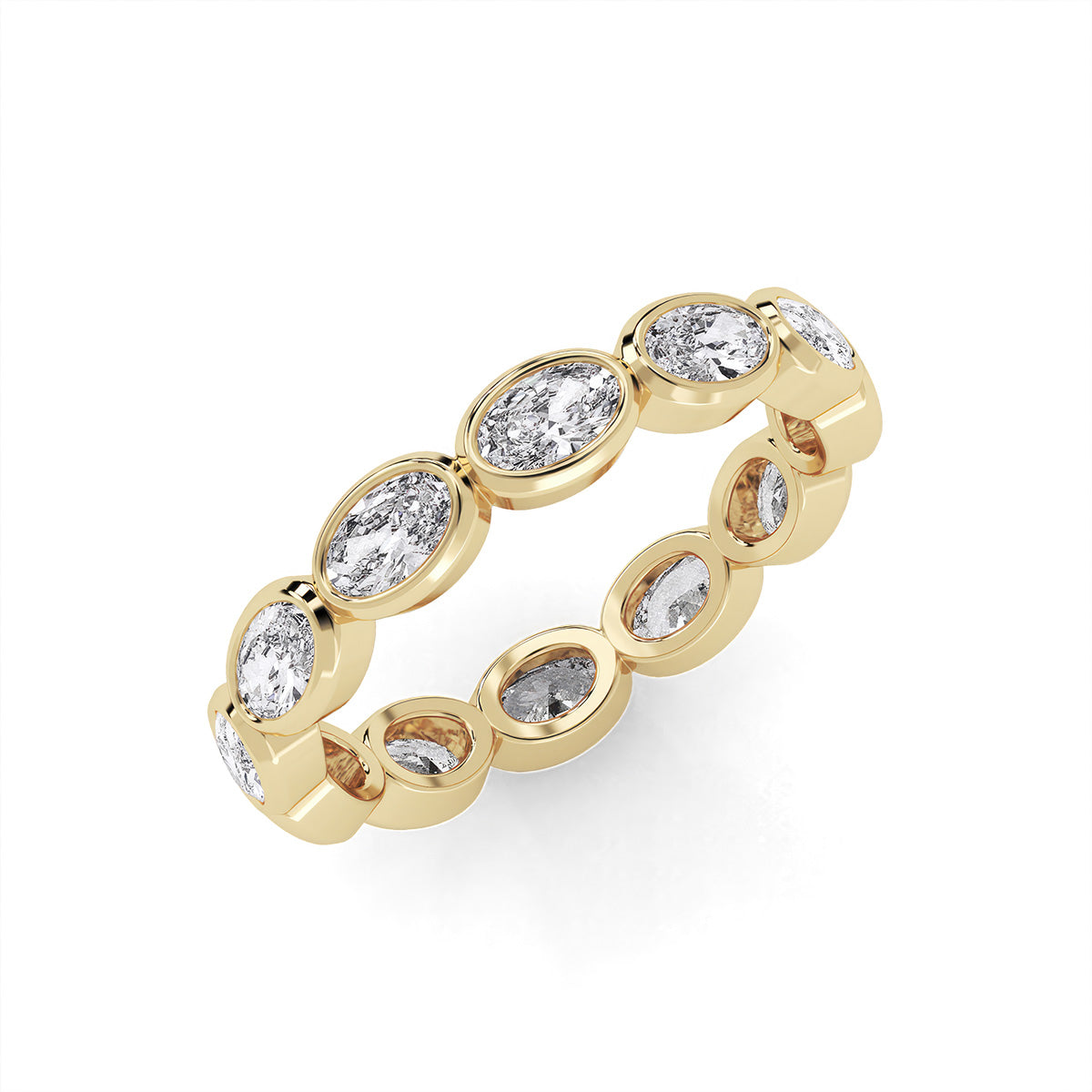 Lustre Oval Ring Yellow Gold
