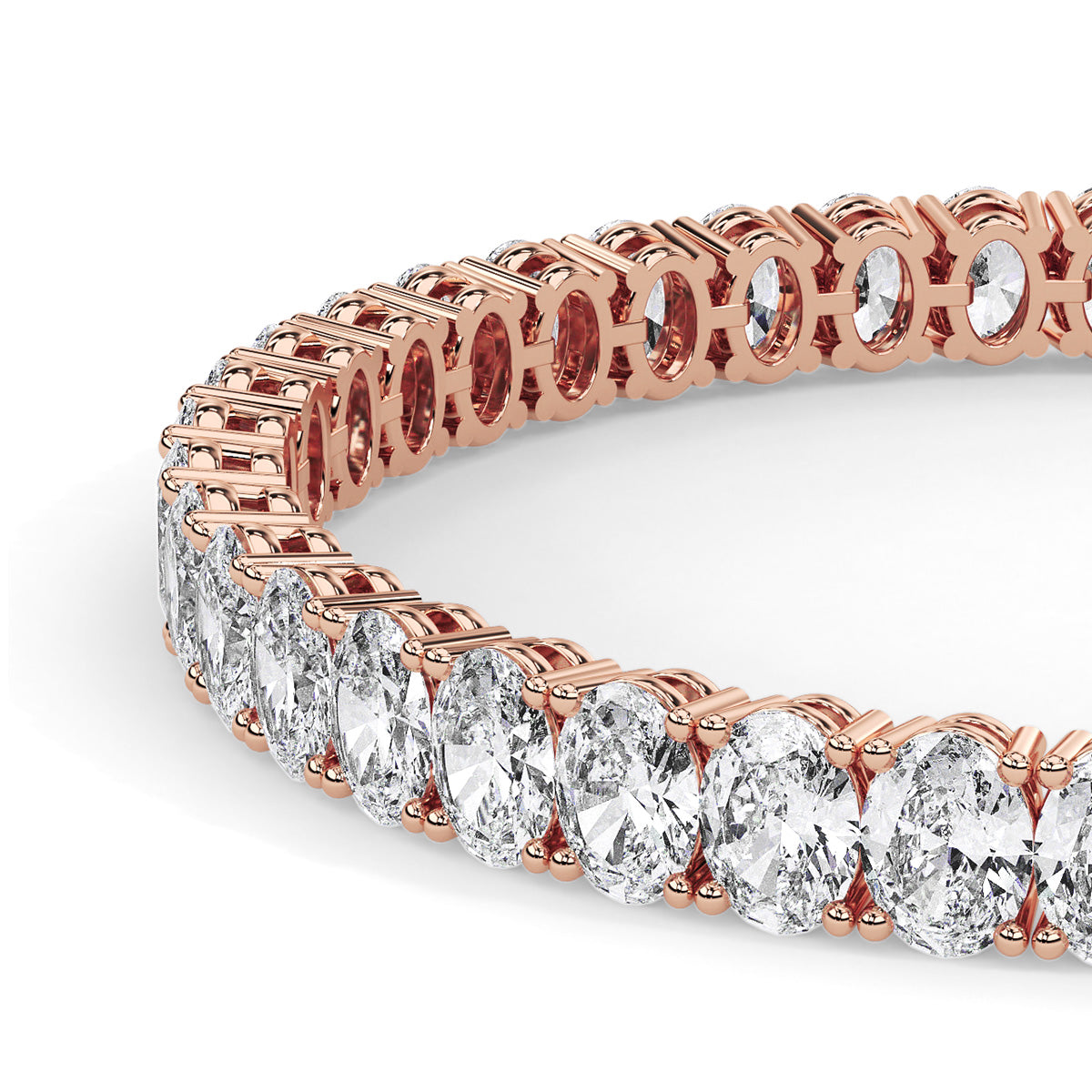 Amouré Oval Bracelet Rose Gold