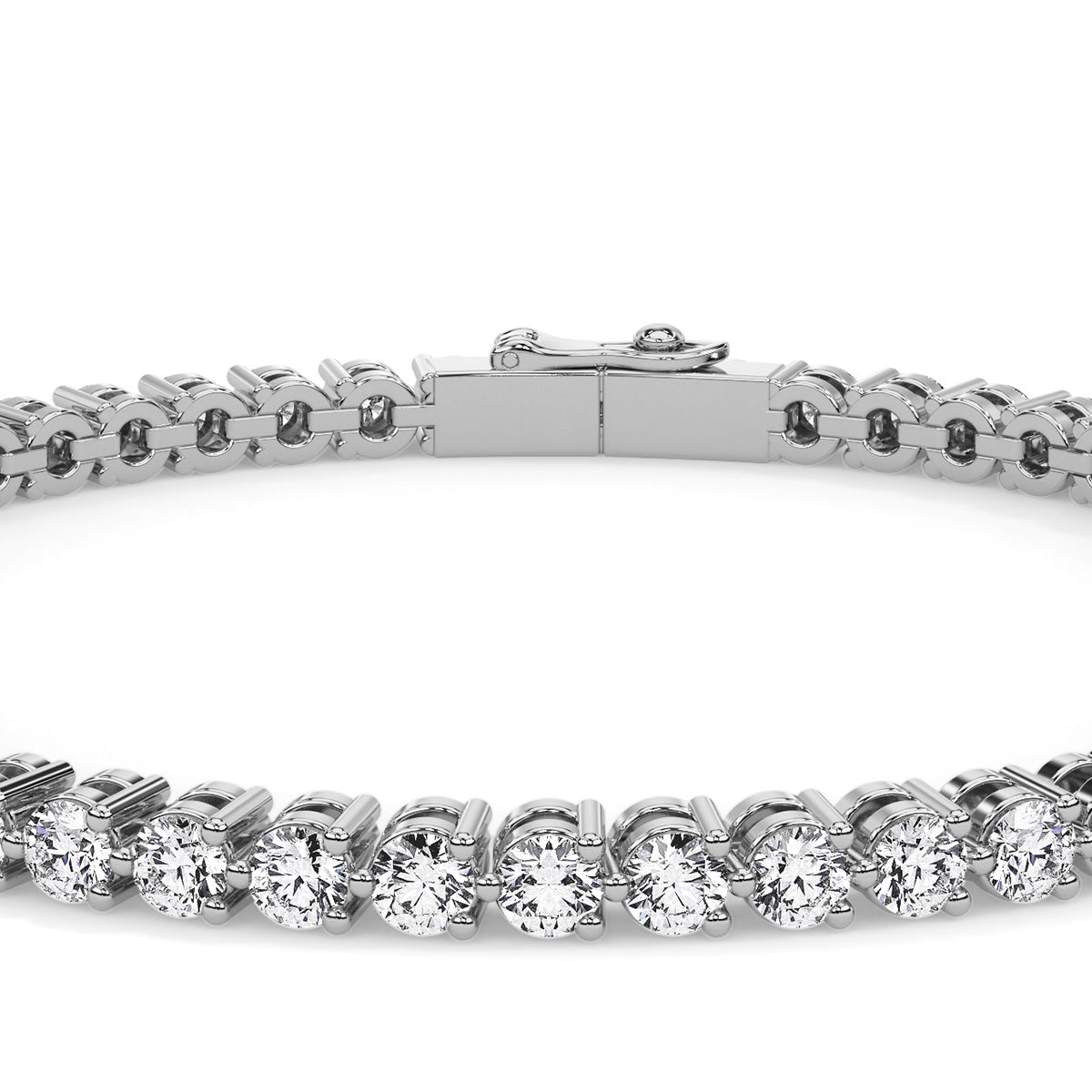 Amouré Mini Round Bracelet White Gold