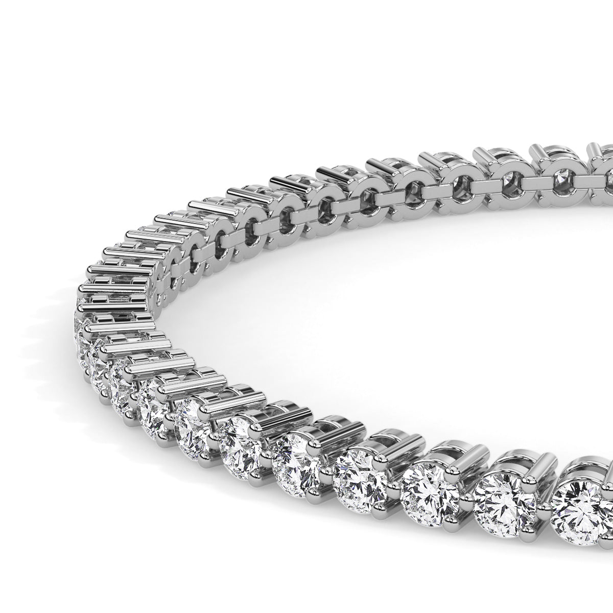 Amouré Mini Round Bracelet White Gold