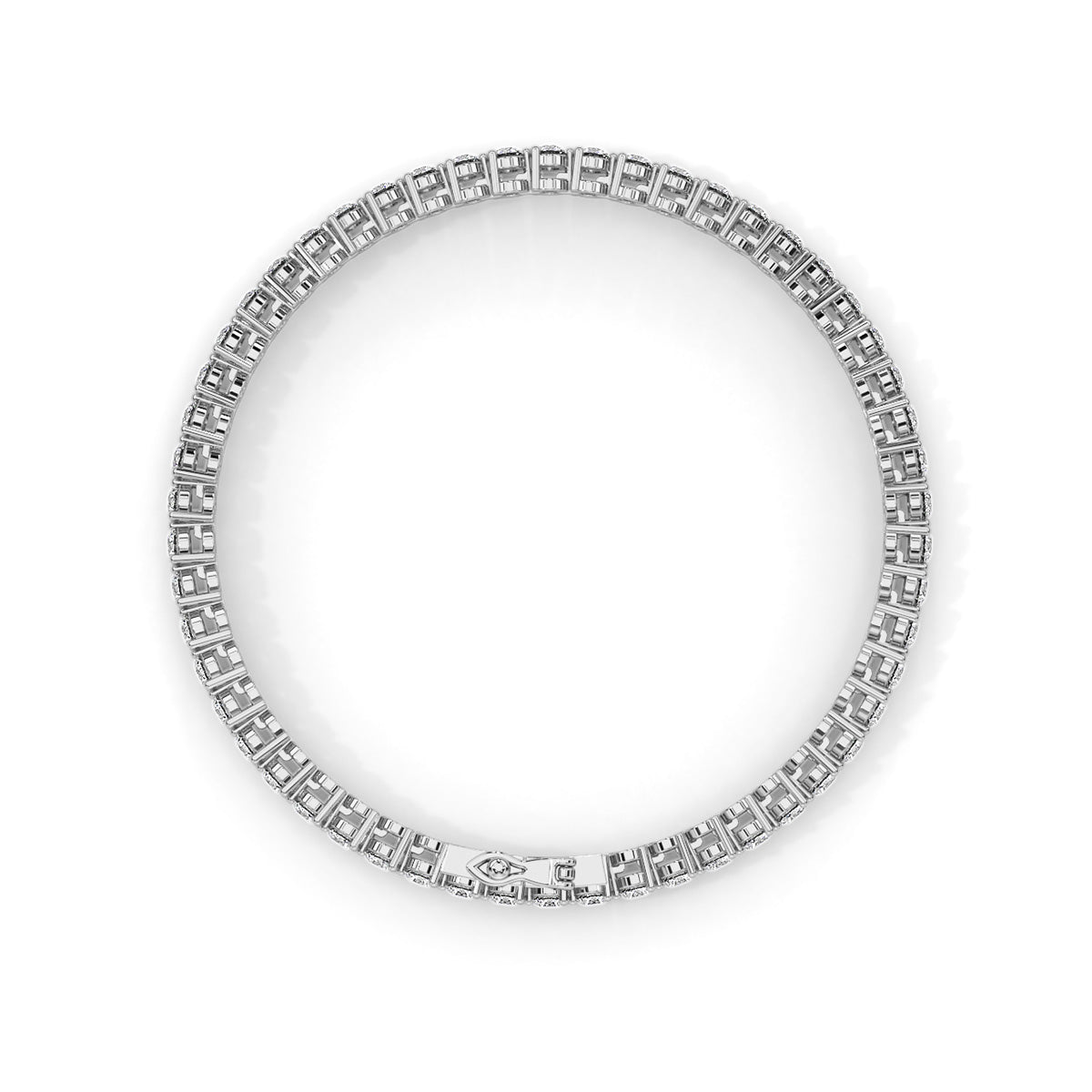 Amouré Mini Round Bracelet White Gold