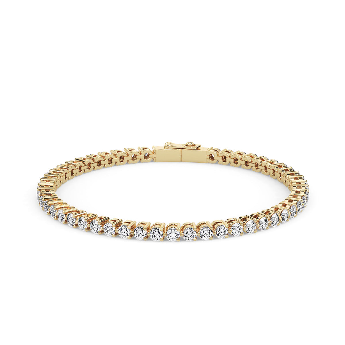 Amouré Mini Round Bracelet Yellow Gold