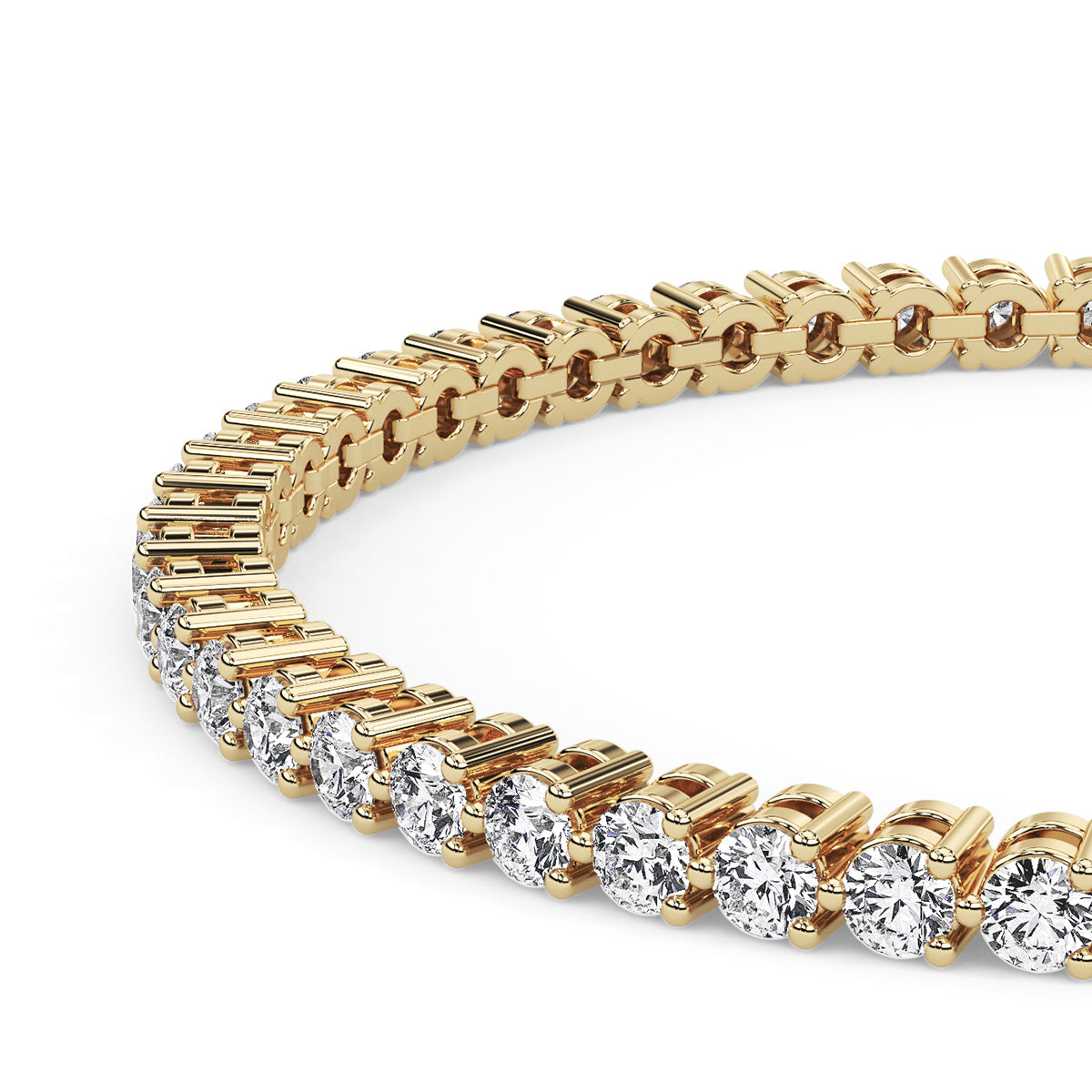 Amouré Mini Round Bracelet Yellow Gold