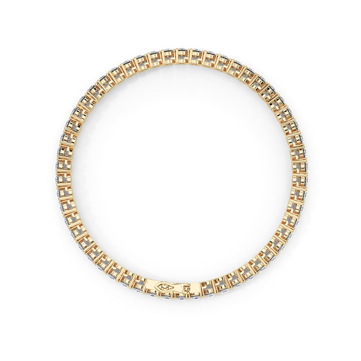 Amouré Mini Round Bracelet Yellow Gold