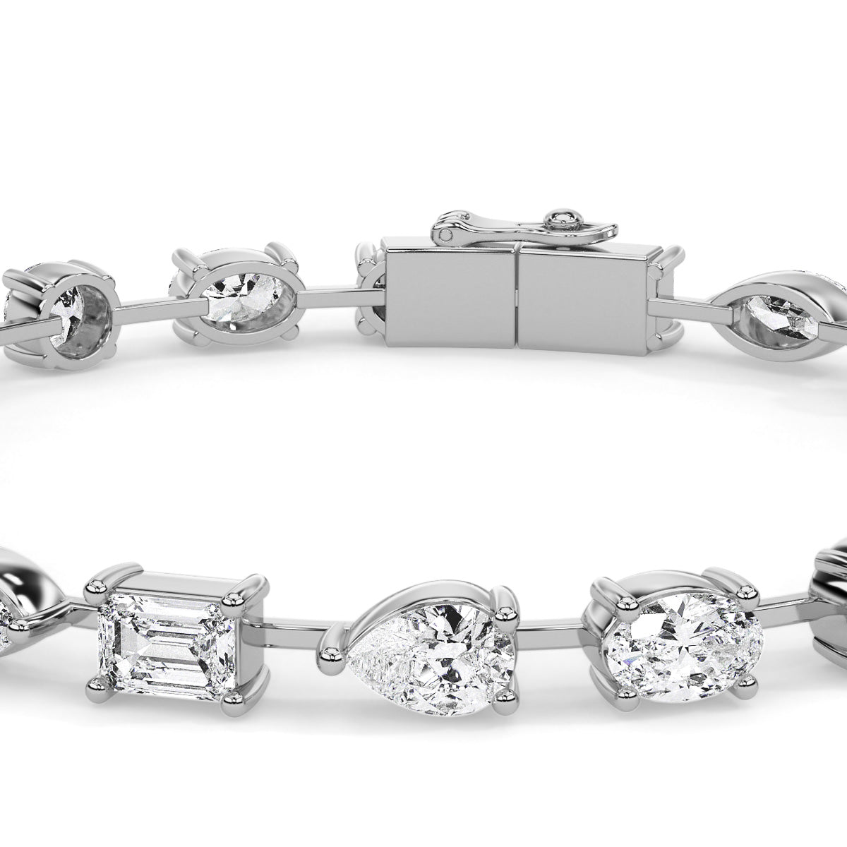 Novae Array Bracelet White Gold