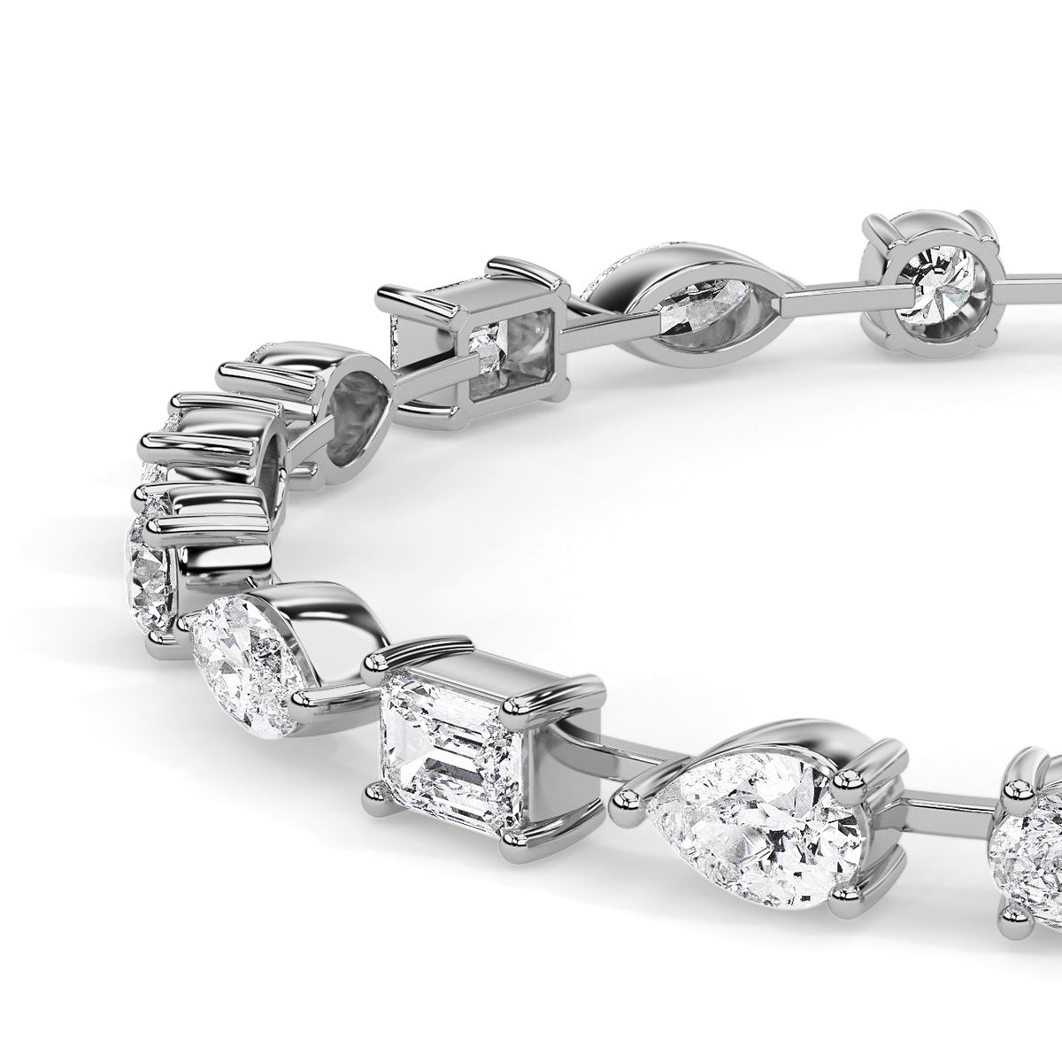 Novae Array Bracelet White Gold