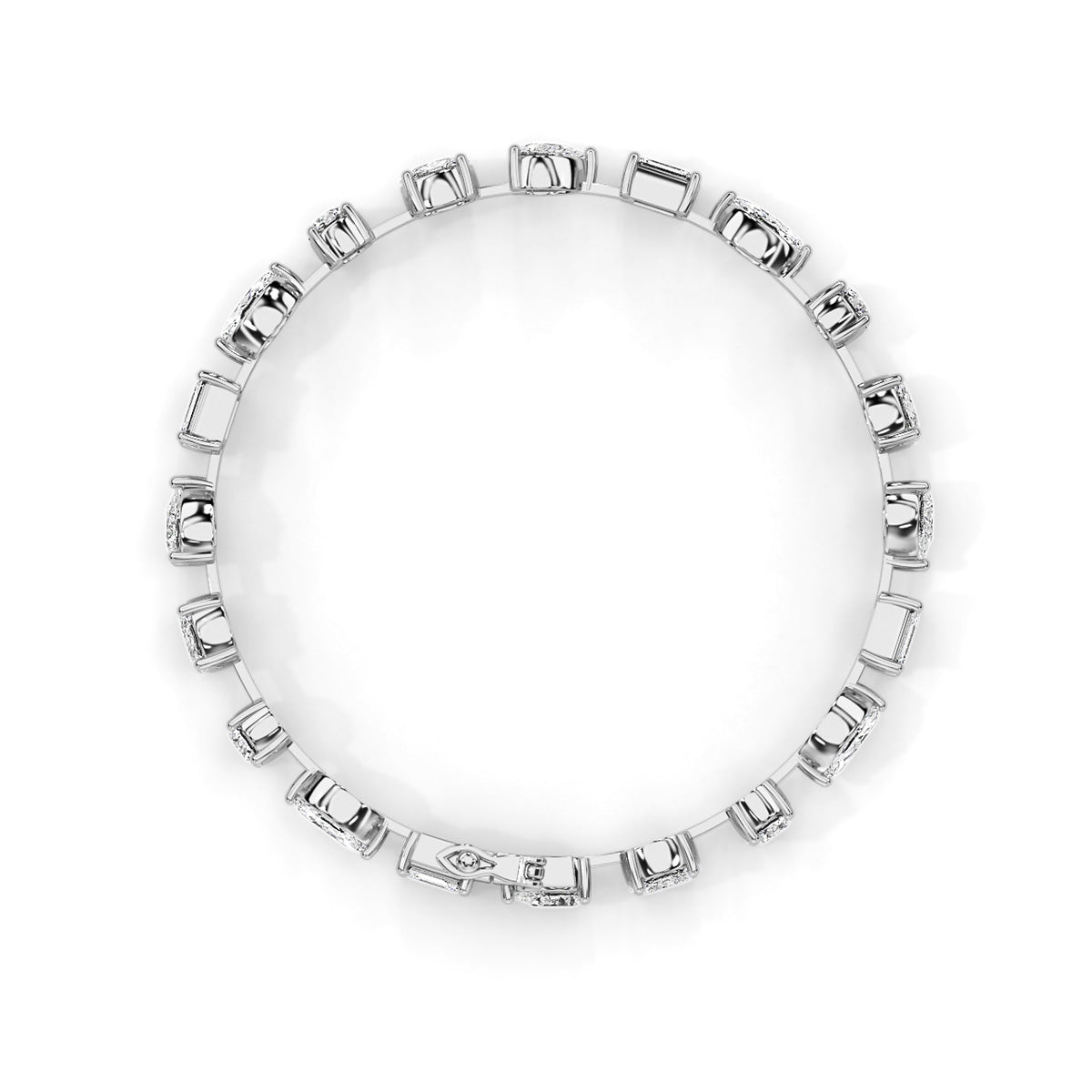 Novae Array Bracelet White Gold