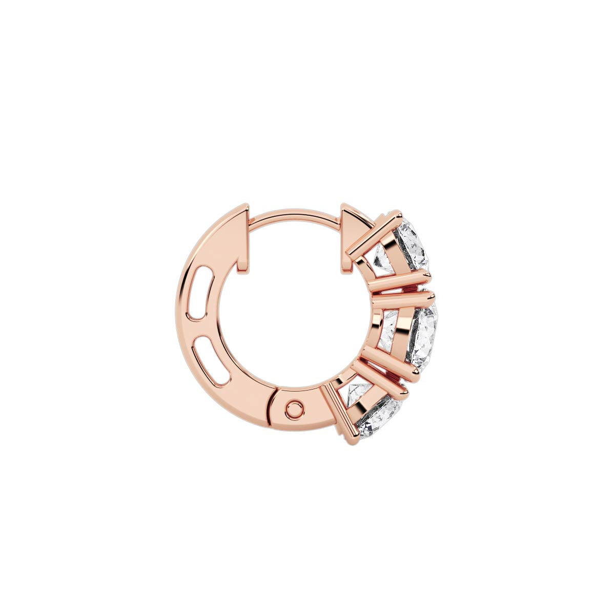 Noire Round Earring Rose Gold