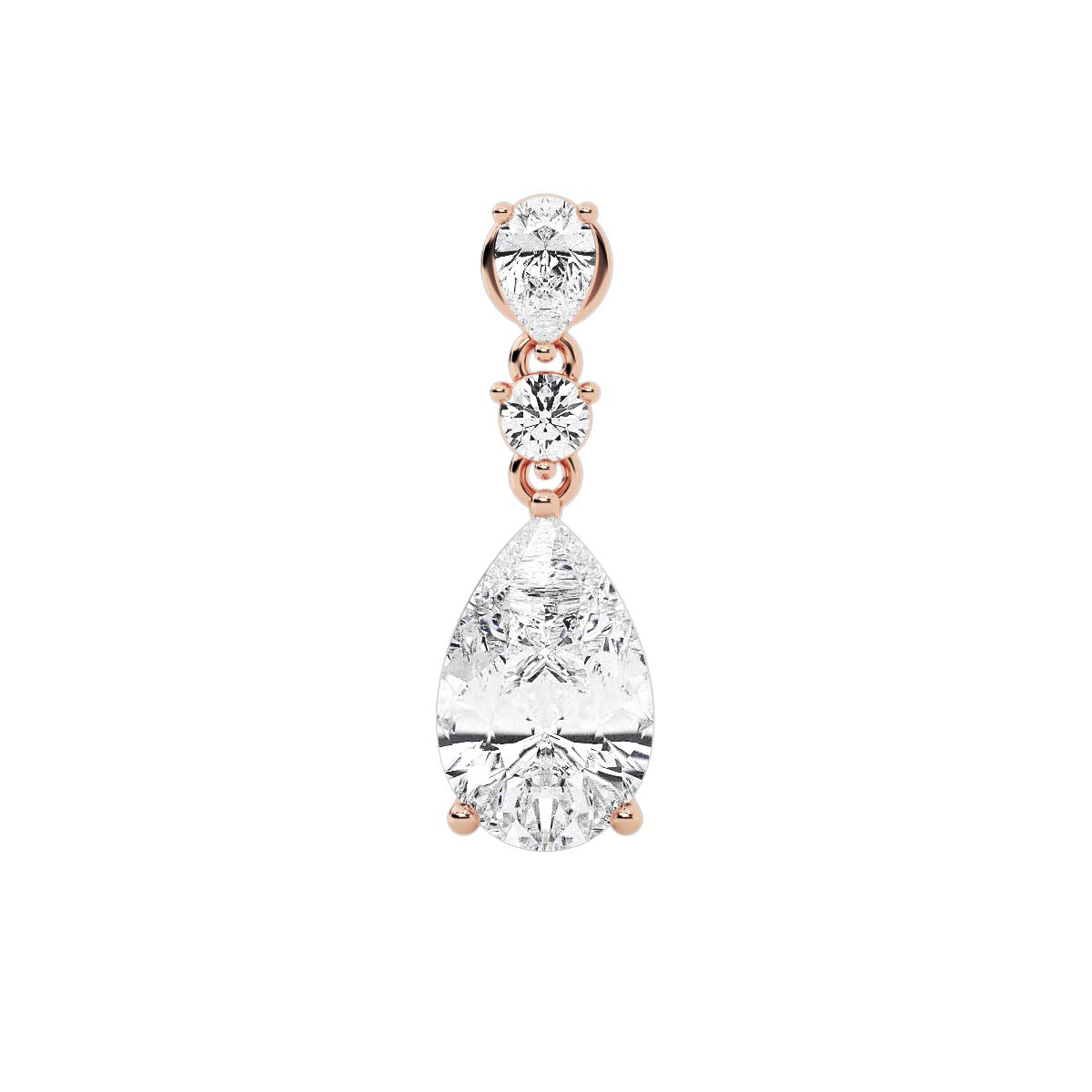 Prism Earring Rose Gold