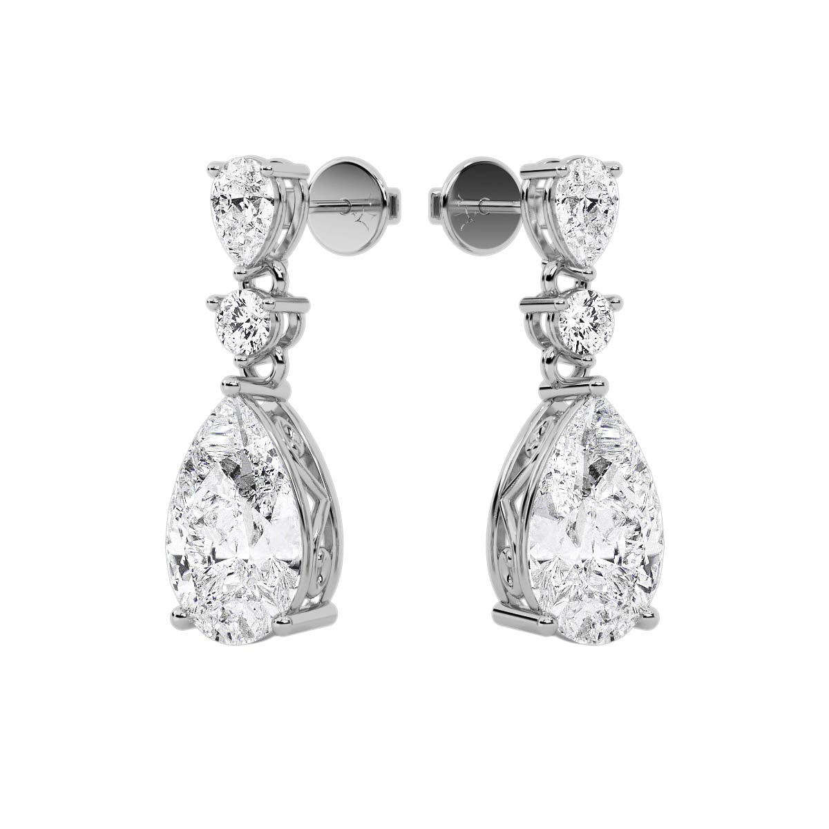 Prism Earring White Gold